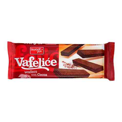 Вафли Sweet Plus Vafelice шоколадные с какао-кремом 170 г арт. 3425403