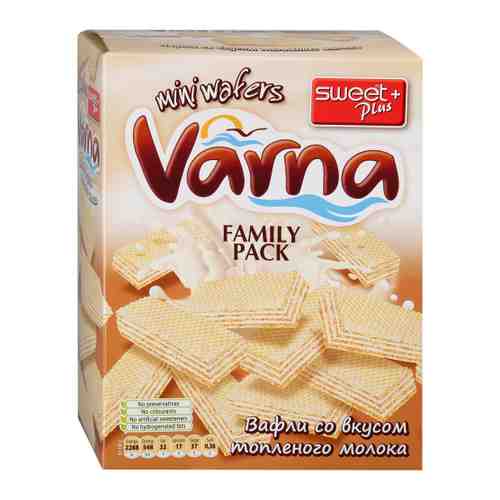 Вафли Sweet Plus Varna Мини с кремом с ароматом топленого молока 200 г арт. 3395805