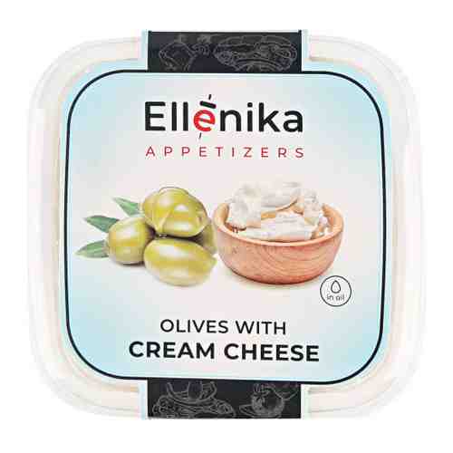 Оливки Ellenika фаршированные сливочным сыром в масле 130 г арт. 3398320