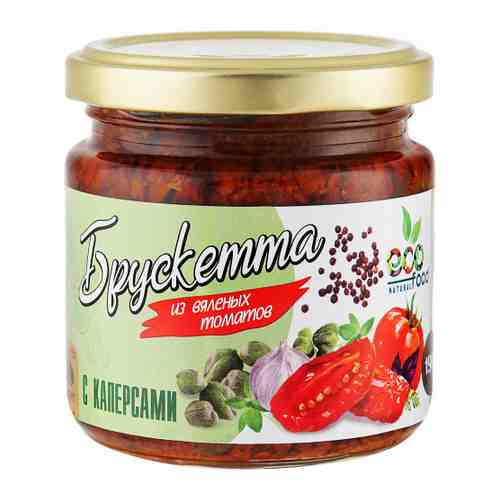 Брускетта Ecofood из вяленых томатов с каперсами 190 г арт. 3481807