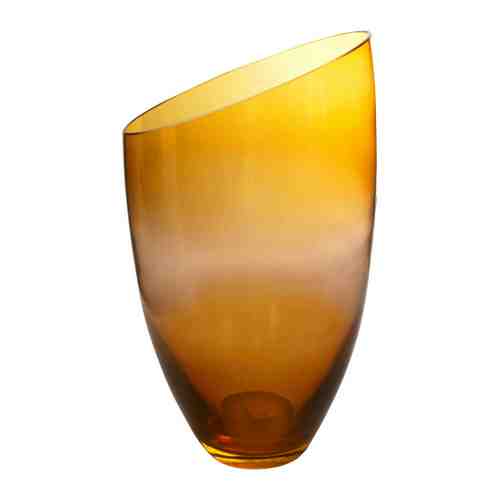 Ваза Интерьерное стекло со скошенным краем альтари прозрачная Малага средняя 28.5 см арт. 3444821