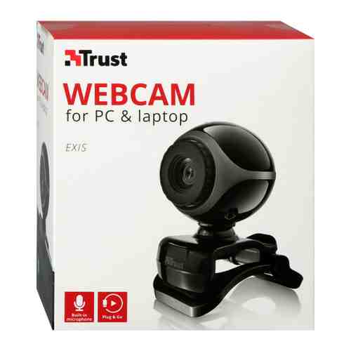 Веб-камера Trust Exis 640x480 микрофон арт. 3474803