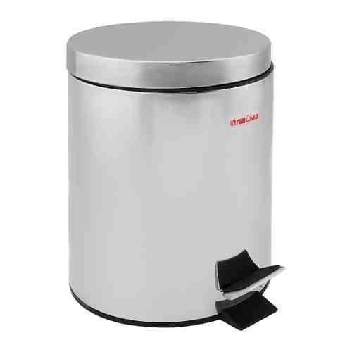 Ведро-контейнер для мусора Laima Classic с педалью зеркальное 5 л 232260 арт. 3435148