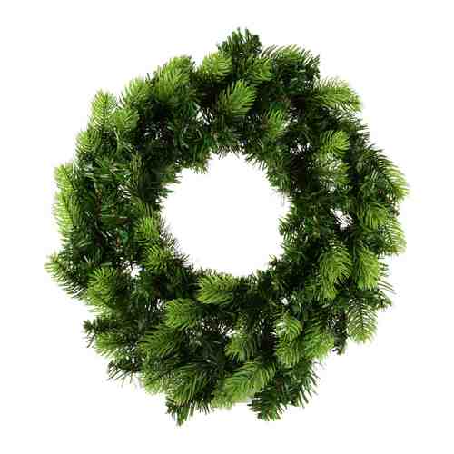 Венок еловый Holiday Classics Шэмрок зеленый c литой силиконовой хвоей 50 см арт. 3484586