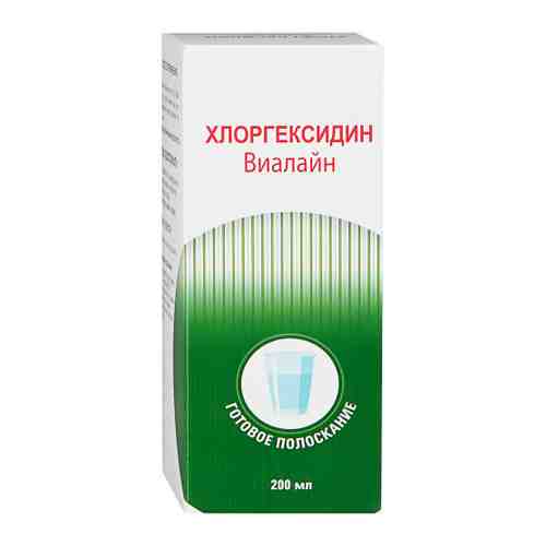 Виалайн Хлоргексидин средство для гигиены полости рта готовое полоскание 200 мл арт. 3388173
