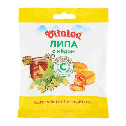 Виталор Леденцовая карамель Липа с медом и витамином С 60 г арт. 3393920