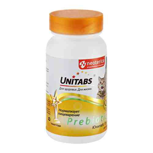 Витамины Unitabs Prebiotic для кошек и собак 100 таблеток арт. 3452388