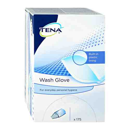 Влажные рукавички для тела Tena Wash Gloves моющие одноразовые 175 штук арт. 3403125