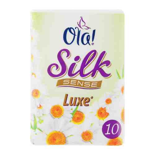 Платочки бумажные Ola! Silk Sense Compact ромашка 10 штук арт. 3437640