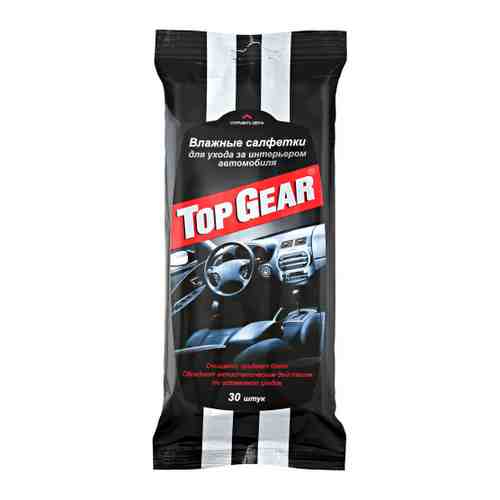 Влажные салфетки Top Gear для салона 30 штук арт. 3434857