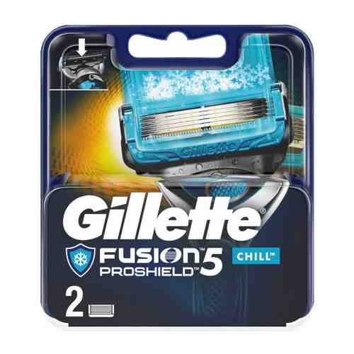 Кассеты сменные для бритья Gillette Fusion 5 Proshield Chill 2 штуки арт. 3376878