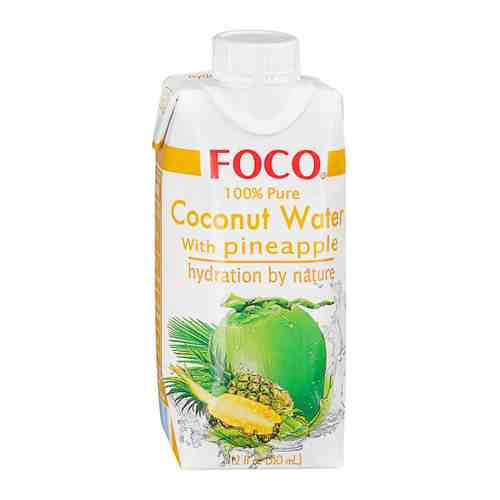 Вода кокосовая Foco с соком ананаса негазированная 0.33 л арт. 3297736