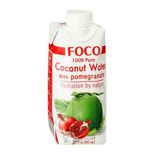 Вода кокосовая Foco с соком граната негазированная 0.33 л арт. 3297737