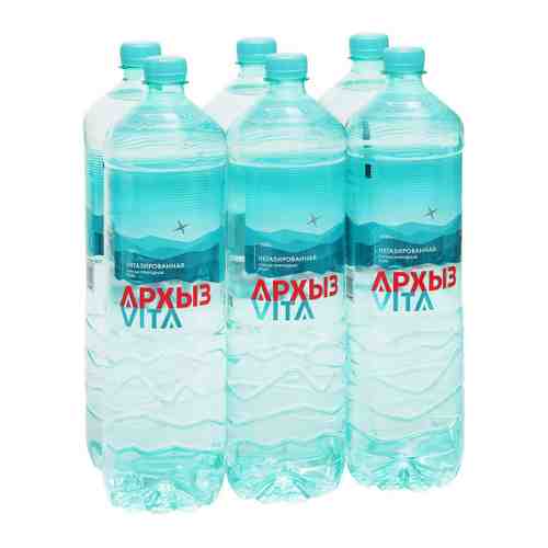 Вода питьевая Архыз Vita природная негазированная 6 штук по 1.5 л арт. 3224686