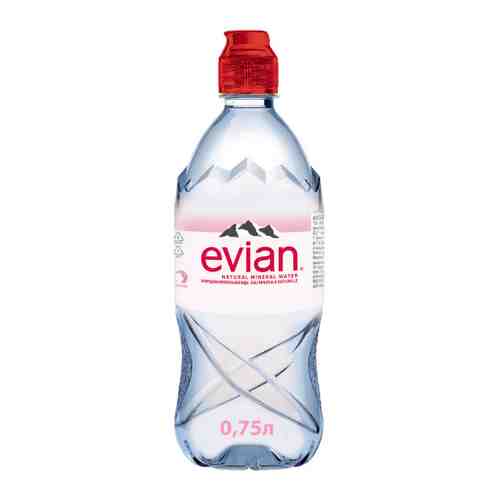 Вода питьевая минеральная столовая Evian природная негазированная 0.75 л арт. 3400187