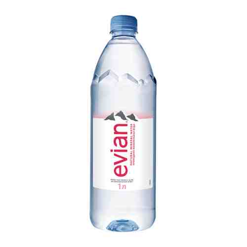 Вода питьевая минеральная столовая Evian природная негазированная 1 л арт. 3051907