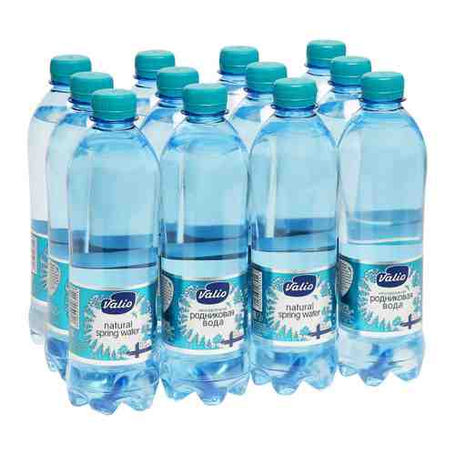 Вода питьевая Valio родниковая из Финляндии 1 категория негазированная 12 штук по 0.5 л арт. 3410854