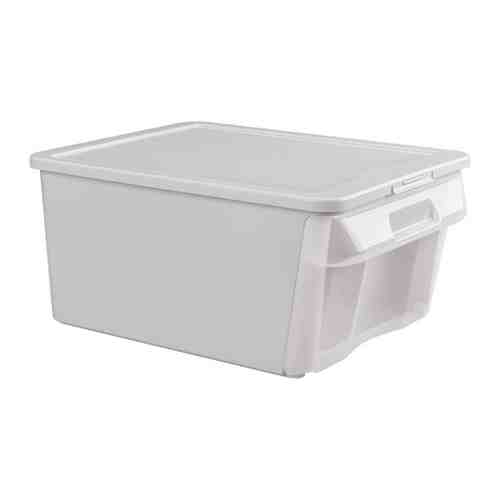 Ящик для хранения Эконова универсальный с откидной стенкой Combo Box светло/серый 16.7 л 390х290х180 мм арт. 3482981