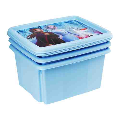 Ящик Keeeper для игрушек Disney paulina frozen голубой 24 л 410х300х220 мм арт. 3441405