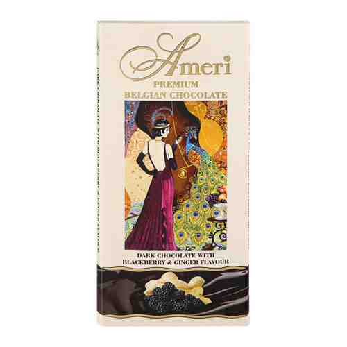 Шоколад Ameri горький с имбирем и ежевикой 100 г арт. 3409731