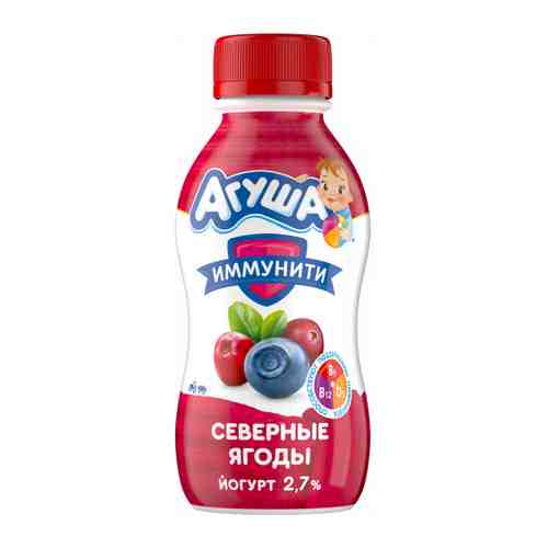 Йогурт Агуша питьевой северные ягоды с 8 месяцев 2.7% 180 г арт. 3484331