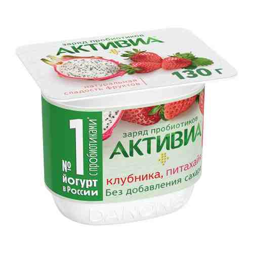 Йогурт Активиа клубника яблоко питахайя без сахара 2.9 % 130 г арт. 3510470