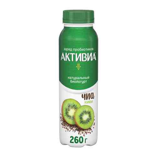 Йогурт Активиа питьевой киви чиа 2.1% 260 г арт. 3497599