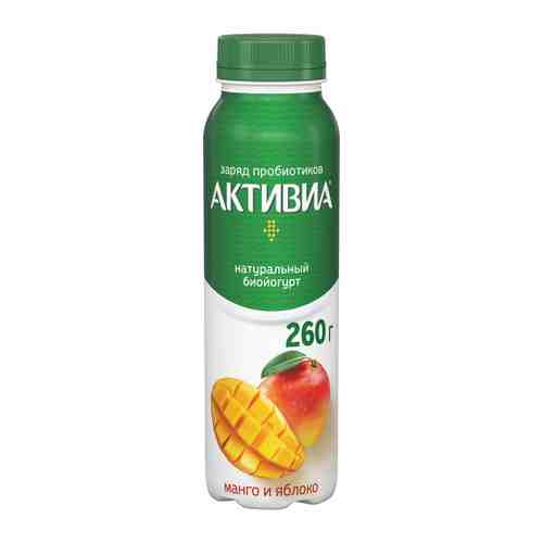 Йогурт Активиа питьевой манго яблоко 2% 260 г арт. 3397897