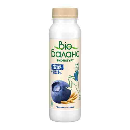 Йогурт Био Баланс питьевой черника со злаками 1% 270 г арт. 3398672