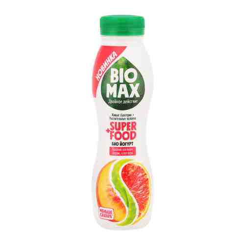 Йогурт BioMax питьевой красный апельсин персик алоэ 1.5% 270 г арт. 3429270