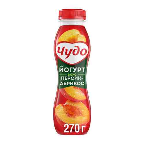 Йогурт Чудо персик абрикос 2.4% 270 г арт. 3324294