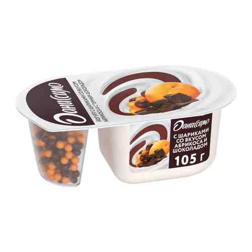 Йогурт Даниссимо Фантазия с хрустящими шариками со вкусом абрикоса 6.9% 105 г арт. 3497598
