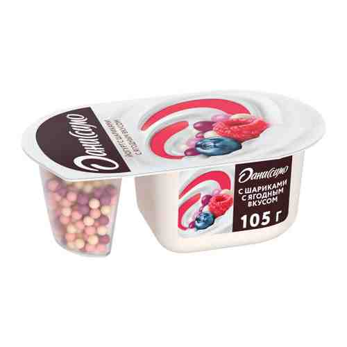 Йогурт Даниссимо Фантазия с ягодными шариками 6.9% 105 г арт. 3243217