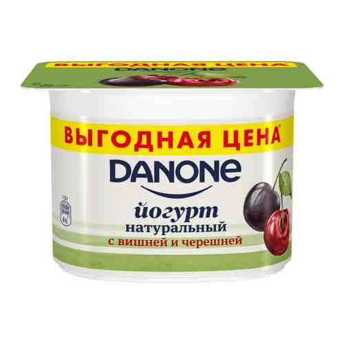 Йогурт Danone густой вишня черешня 2.9% 110 г арт. 3371919