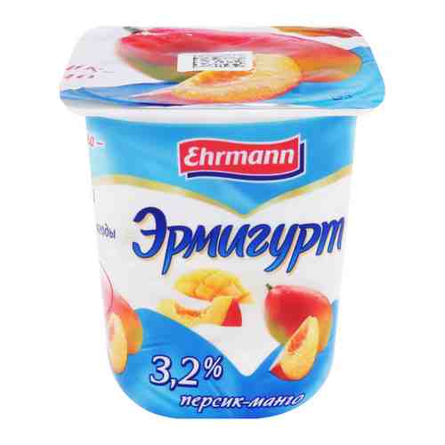 Йогурт Эрмигурт молочный с персиком и манго 3.2% 100 г арт. 3402451