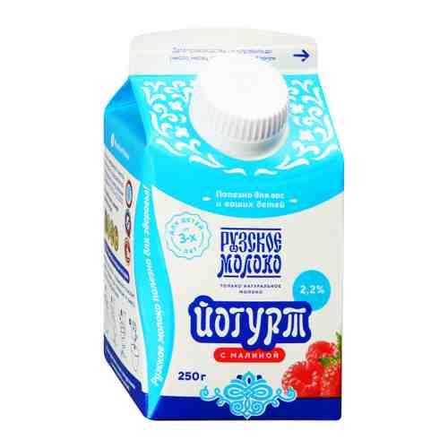 Йогурт Рузское молоко с малиной 2.2% 250 г арт. 3479687