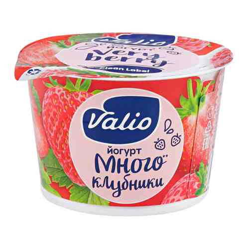 Йогурт Valio клубника 2.6% 180 г арт. 3251623