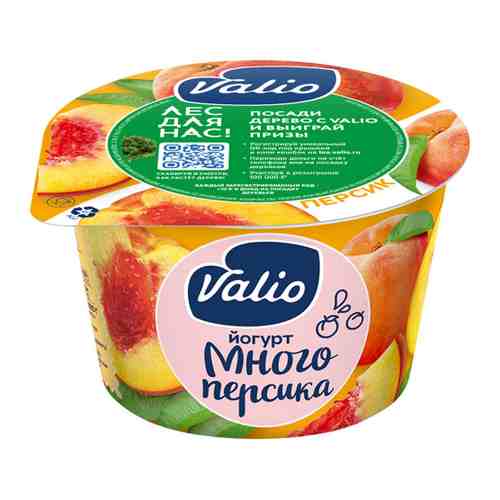 Йогурт Valio персик 2.6% 180 г арт. 3275504