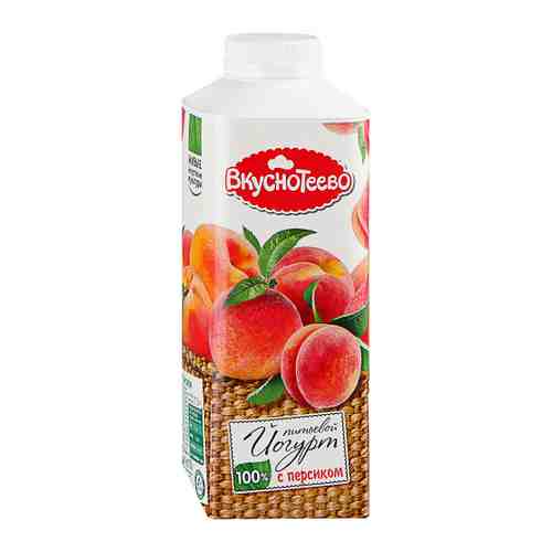 Йогурт Вкуснотеево питьевой с персиком 1.5% 750 г арт. 3289068