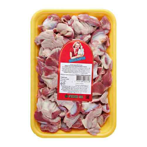 Желудки цыплят-бройлеров Моссельпром охлажденные на подложке 0.7-1.2 кг арт. 3389824