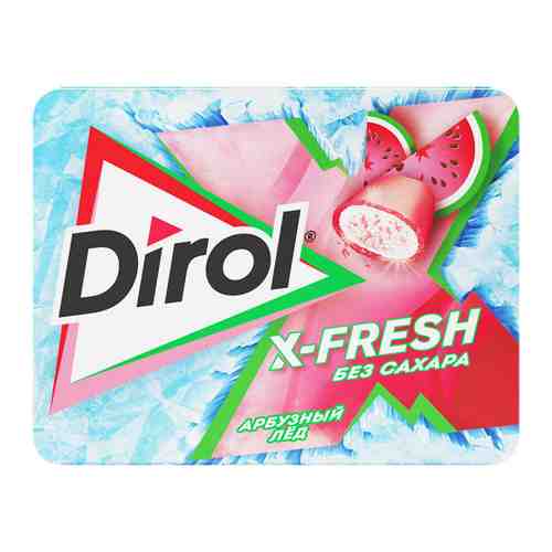 Жевательная резинка Dirol X-Fresh Арбузный лед без сахара с арбузным вкусом 16 г арт. 3358258