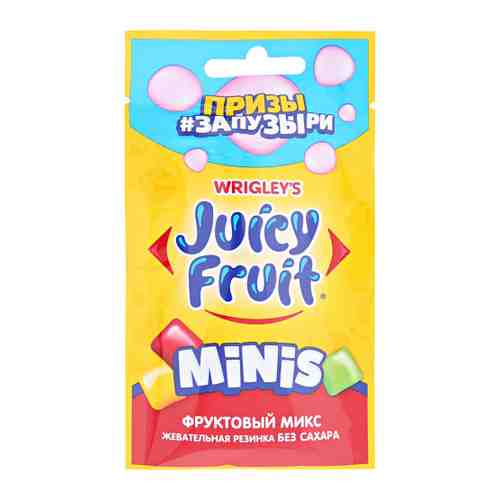 Жевательная резинка Juicy Fruit Minis Фруктовый микс 13.8 г арт. 3395944