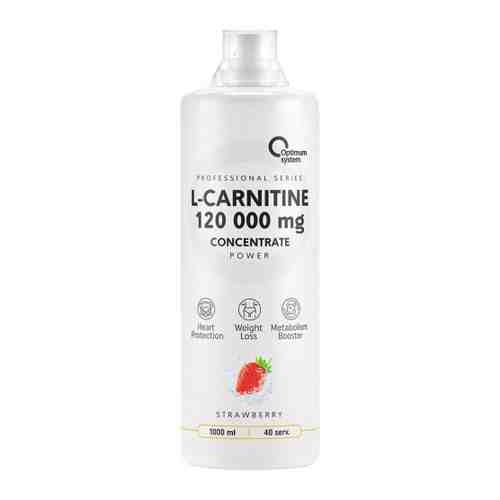Жиросжигатель Optimum System L-Carnitine Concentrate 120 000 Power strawberry 1 л арт. 3457405