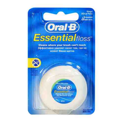 Зубная нить Oral-B Essential Floss Waxed Mint 50 м арт. 3398830