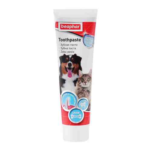 Зубная паста Beaphar Dog-A-Dent со вкусом печени для собак и кошек 100 г арт. 3497547