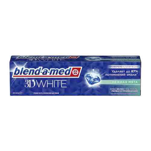 Зубная паста Blend-a-med 3D White Нежная Мята для безопасного отбеливания 100 мл арт. 3323834