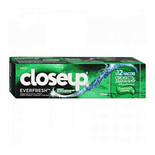 Зубная паста Closeup Еverfresh Мятный заряд гелевая свежесть дыхания 100 мл арт. 3373082