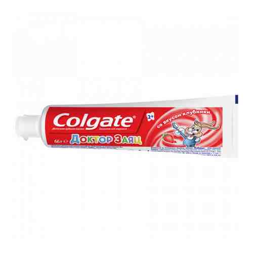 Зубная паста детская Colgate доктор заяц со вкусом клубники с 2 лет 50 мл арт. 3235915