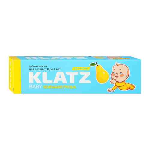 Зубная паста детская Klatz Baby большая груша без фтора 40 мл арт. 3425141