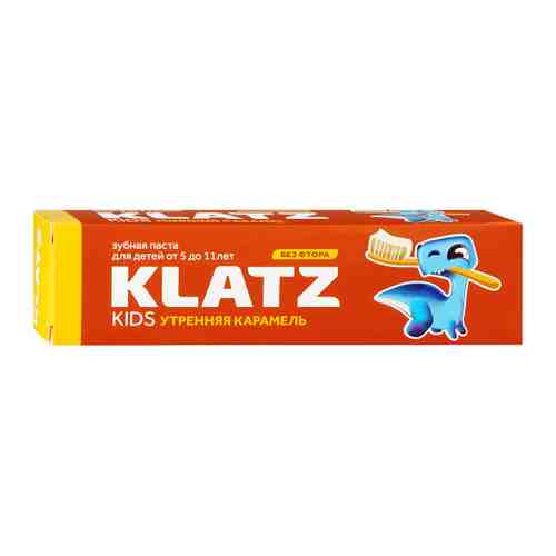 Зубная паста детская Klatz KIDS утренняя карамель без фтора с 5 до 11 лет 40 мл арт. 3423524